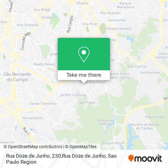 Mapa Rua Doze de Junho, 230,Rua Doze de Junho