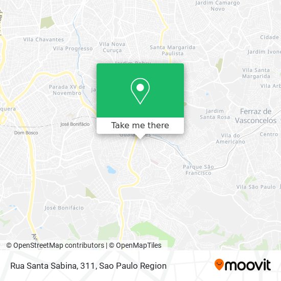 Mapa Rua Santa Sabina, 311