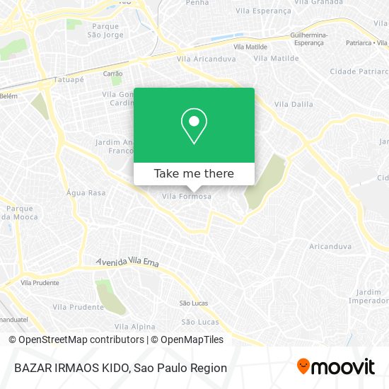 BAZAR IRMAOS KIDO map