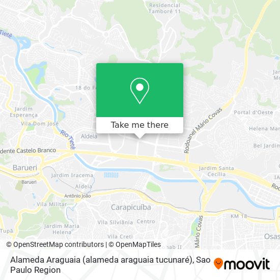 Alameda Araguaia (alameda araguaia tucunaré) map
