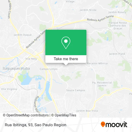 Rua Ibitinga, 93 map