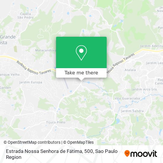 Estrada Nossa Senhora de Fátima, 500 map