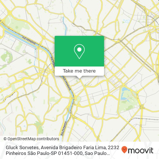 Gluck Sorvetes, Avenida Brigadeiro Faria Lima, 2232 Pinheiros São Paulo-SP 01451-000 map