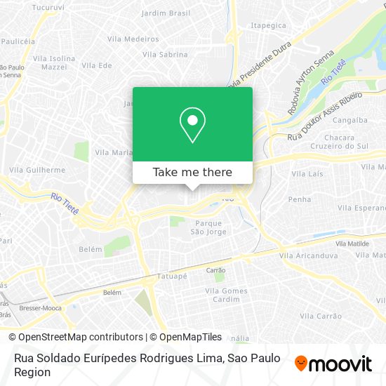 Rua Soldado Eurípedes Rodrigues Lima map