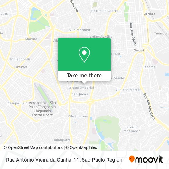 Mapa Rua Antônio Vieira da Cunha, 11