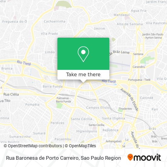 Rua Baronesa de Porto Carreiro map