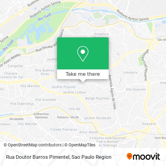 Rua Doutor Barros Pimentel map