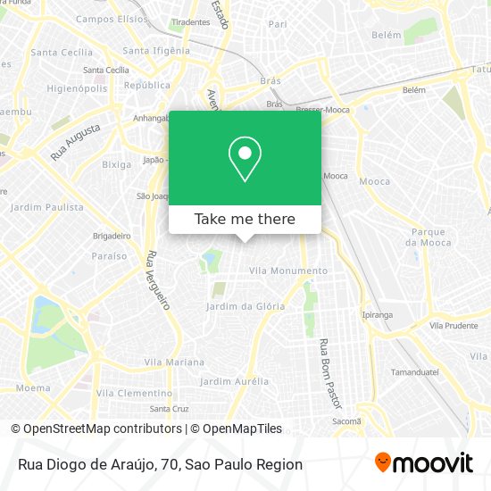 Mapa Rua Diogo de Araújo, 70