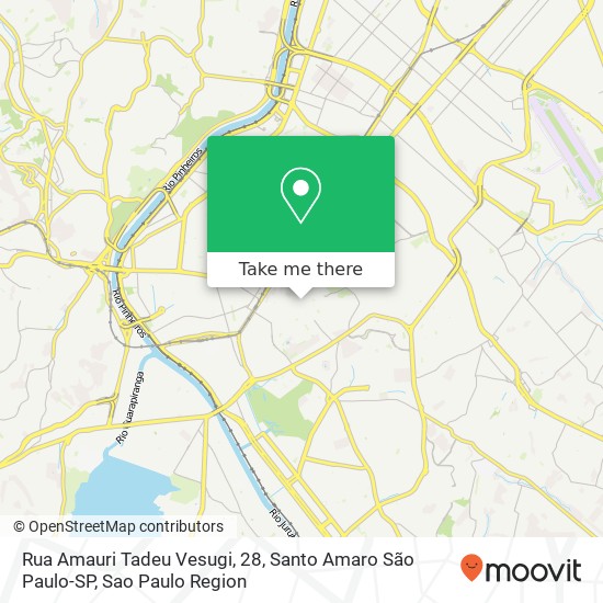 Mapa Rua Amauri Tadeu Vesugi, 28, Santo Amaro São Paulo-SP