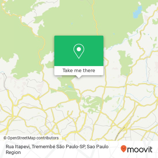 Rua Itapevi, Tremembé São Paulo-SP map