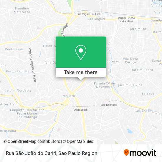Rua São João do Cariri map