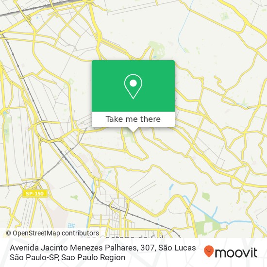 Avenida Jacinto Menezes Palhares, 307, São Lucas São Paulo-SP map