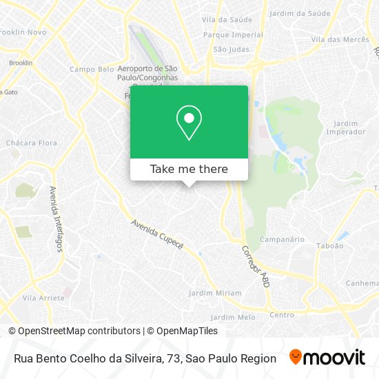 Mapa Rua Bento Coelho da Silveira, 73