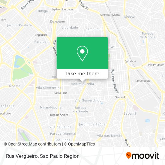 Rua Vergueiro map
