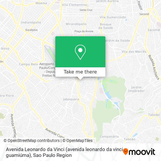 Avenida Leonardo da Vinci (avenida leonardo da vinci guamiúma) map