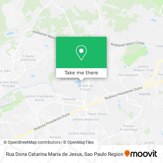 Rua Dona Catarina Maria de Jesus map