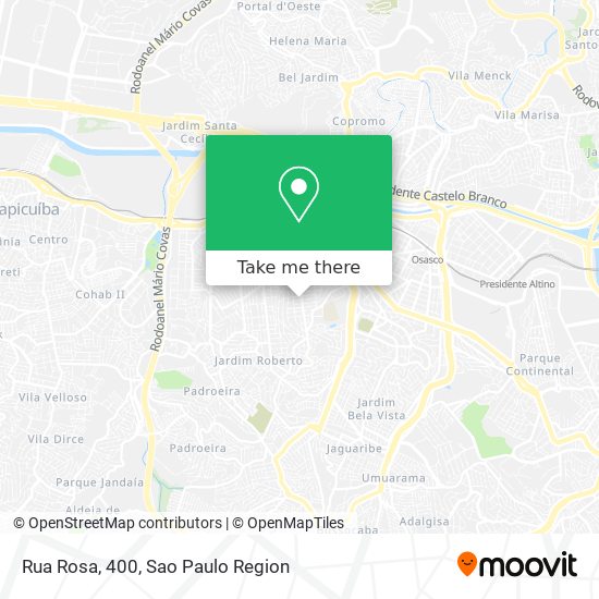 Mapa Rua Rosa, 400
