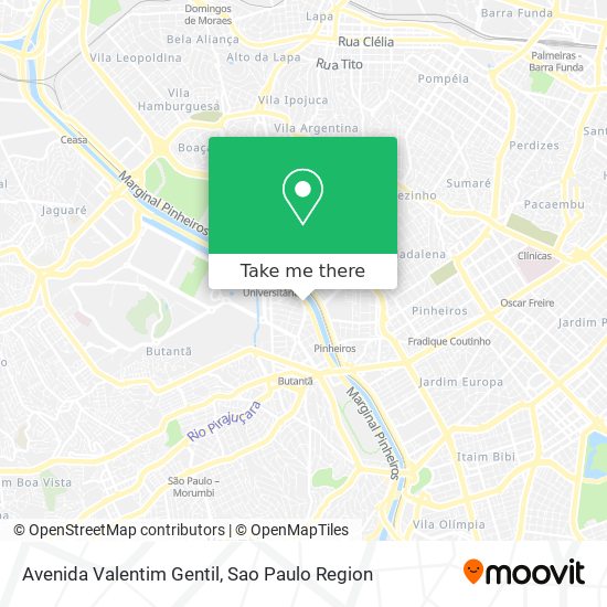 Avenida Valentim Gentil map