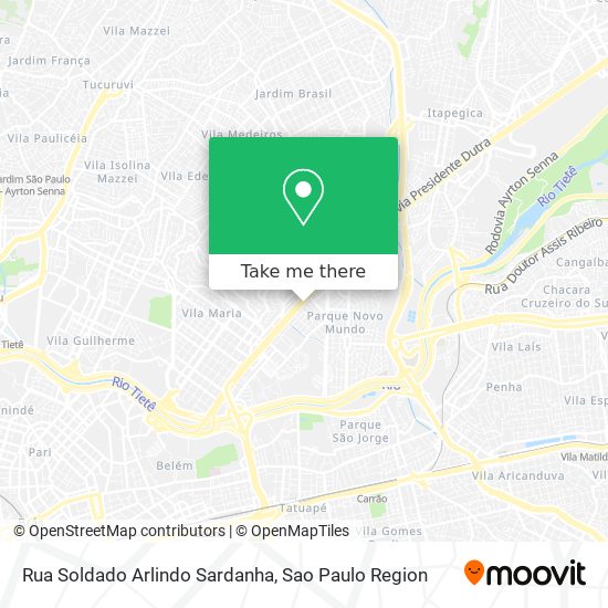 Rua Soldado Arlindo Sardanha map