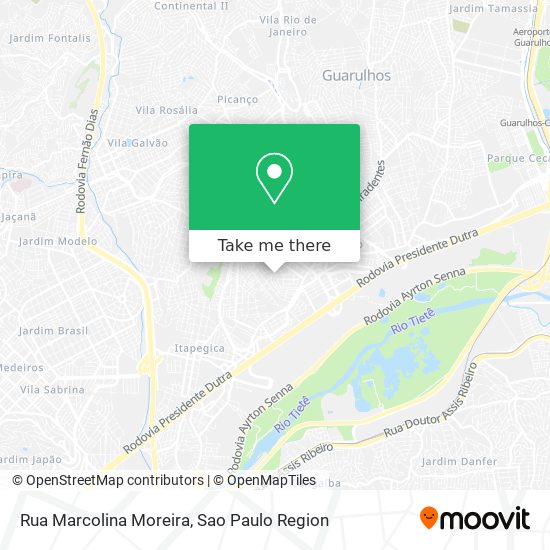 Mapa Rua Marcolina Moreira