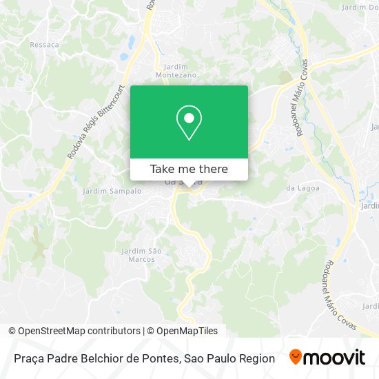 Mapa Praça Padre Belchior de Pontes