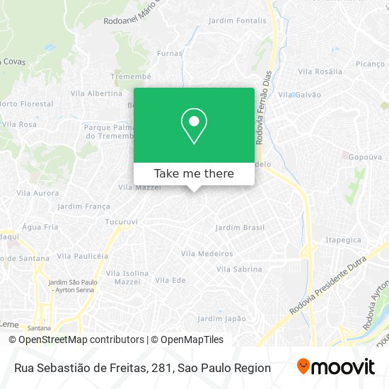 Rua Sebastião de Freitas, 281 map