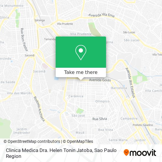 Clinica Medica Dra. Helen Tonin Jatoba map