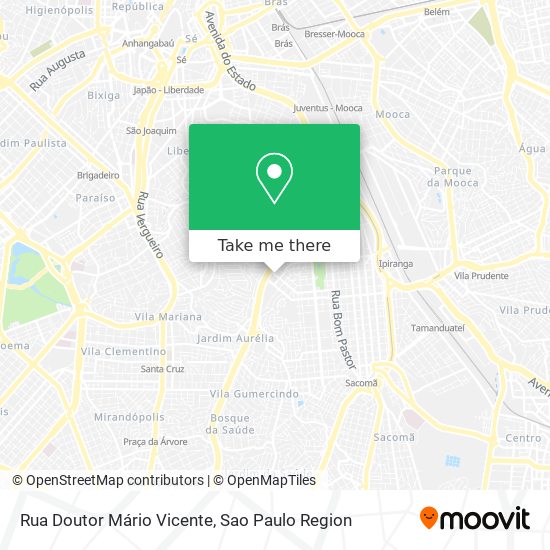 Mapa Rua Doutor Mário Vicente