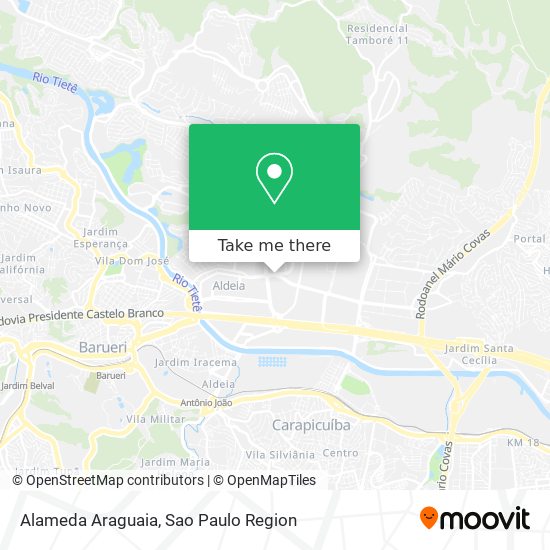 Alameda Araguaia map