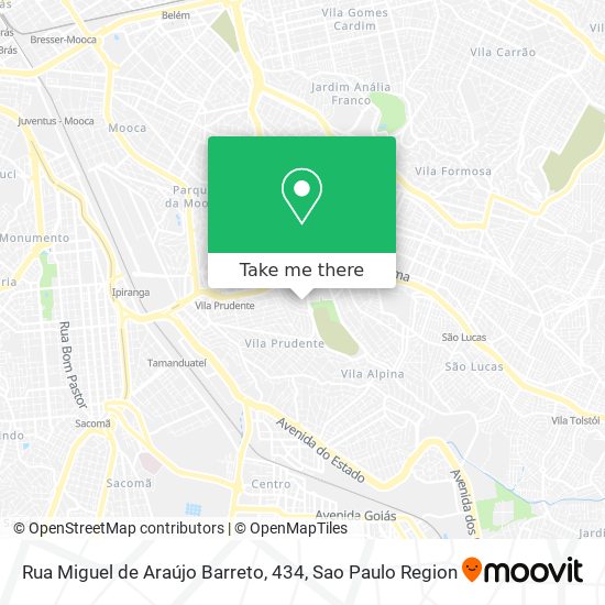 Mapa Rua Miguel de Araújo Barreto, 434