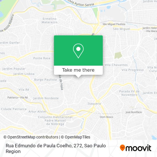Mapa Rua Edmundo de Paula Coelho, 272