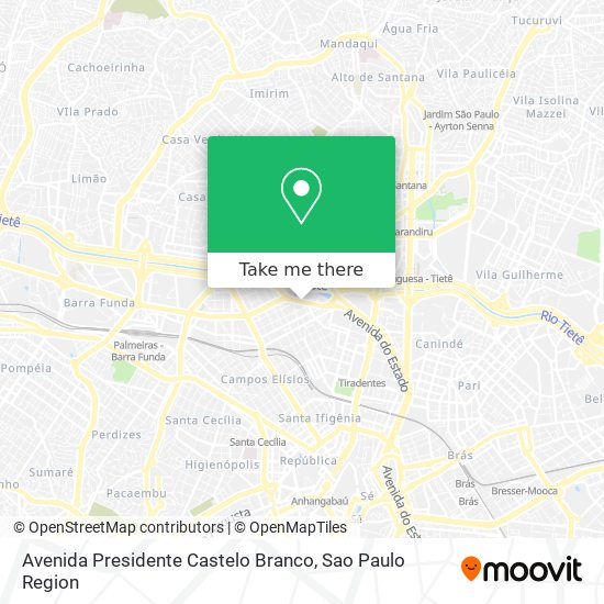Avenida Presidente Castelo Branco map
