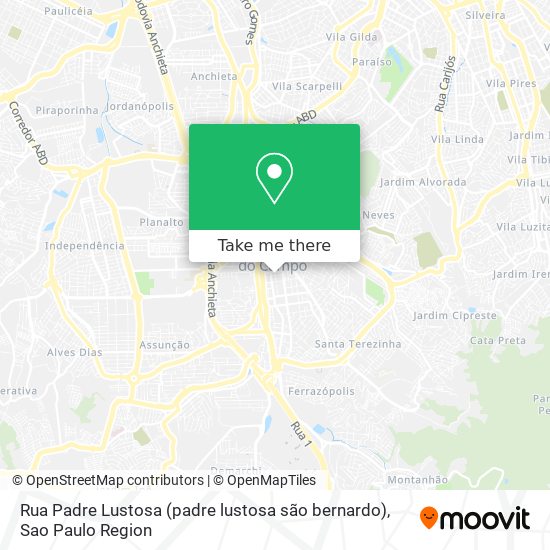 Rua Padre Lustosa (padre lustosa são bernardo) map