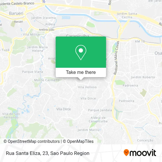 Rua Santa Eliza, 23 map