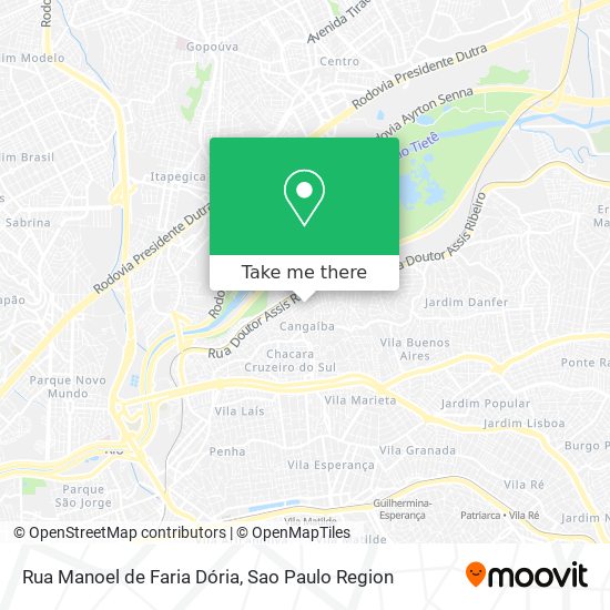 Rua Manoel de Faria Dória map