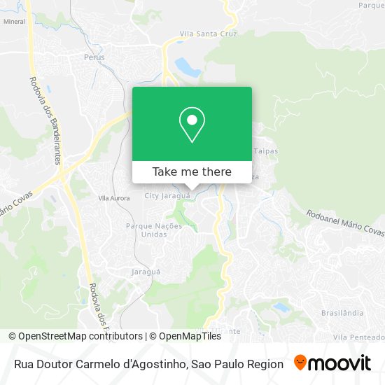 Rua Doutor Carmelo d'Agostinho map