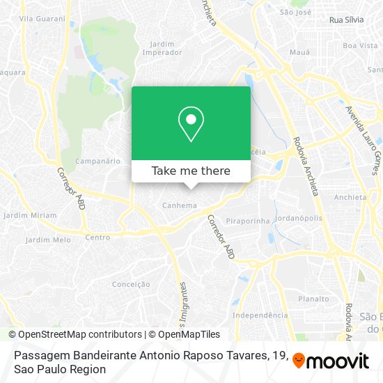 Mapa Passagem Bandeirante Antonio Raposo Tavares, 19
