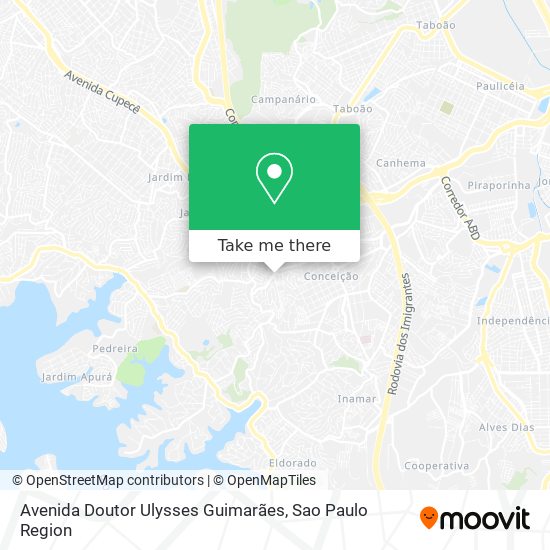 Mapa Avenida Doutor Ulysses Guimarães