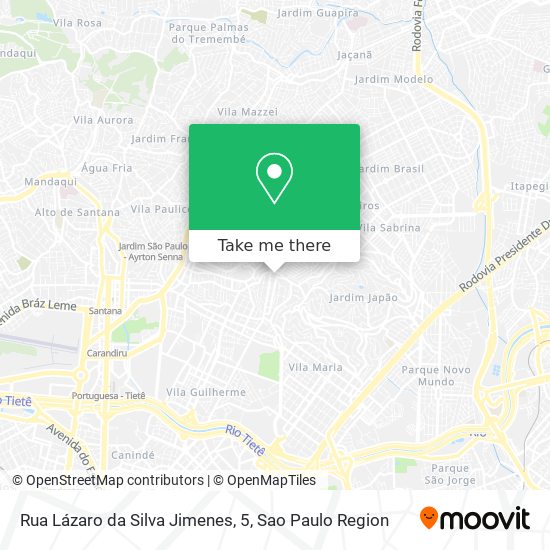 Rua Lázaro da Silva Jimenes, 5 map