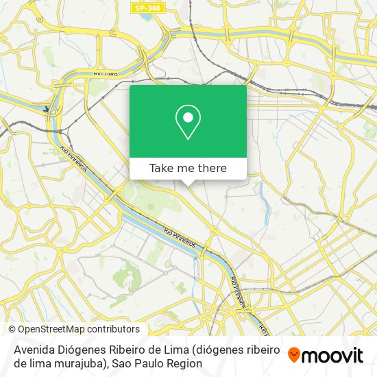 Mapa Avenida Diógenes Ribeiro de Lima (diógenes ribeiro de lima murajuba)