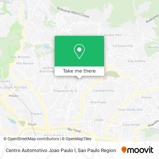 Mapa Centro Automotivo Joao Paulo I
