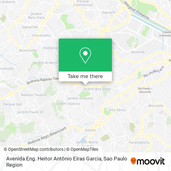 Mapa Avenida Eng. Heitor Antônio Eiras Garcia