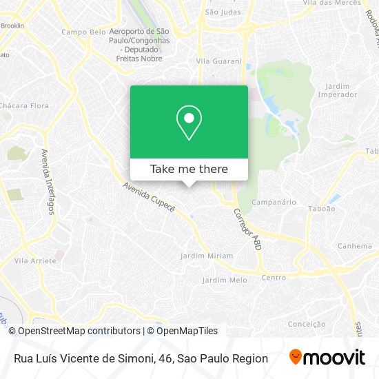 Rua Luís Vicente de Simoni, 46 map