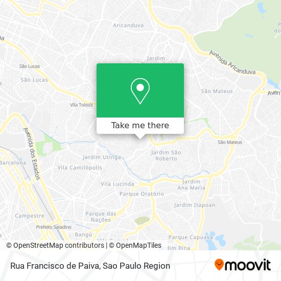 Rua Francisco de Paiva map