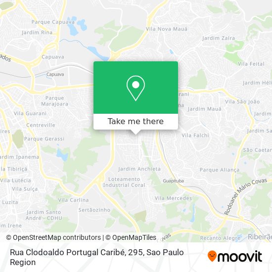 Rua Clodoaldo Portugal Caribé, 295 map