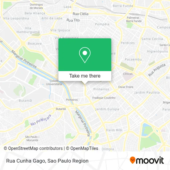 Rua Cunha Gago map