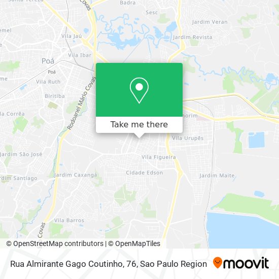Mapa Rua Almirante Gago Coutinho, 76