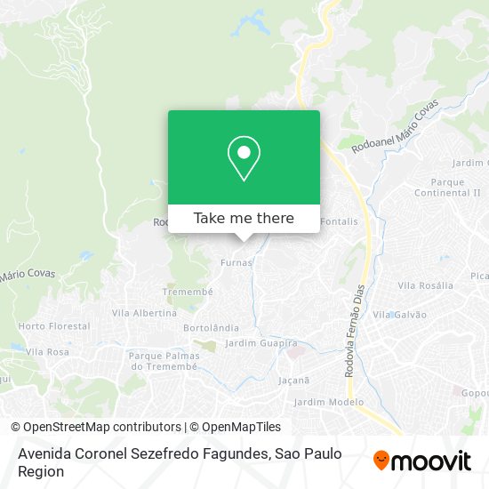 Avenida Coronel Sezefredo Fagundes map