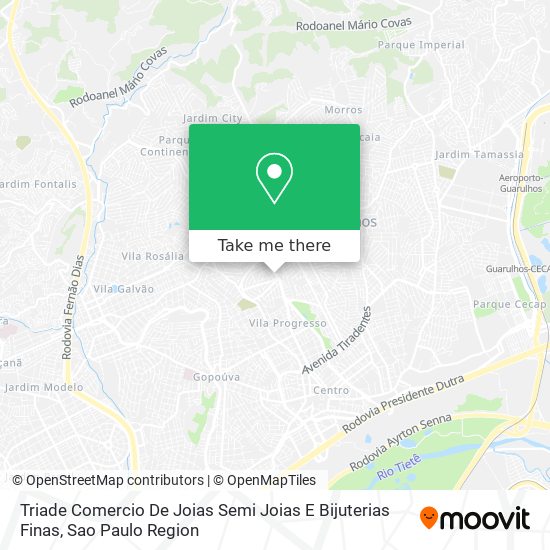Triade Comercio De Joias Semi Joias E Bijuterias Finas map