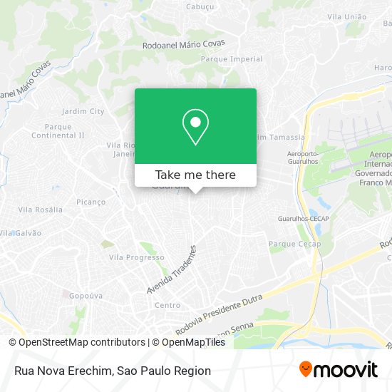 Mapa Rua Nova Erechim